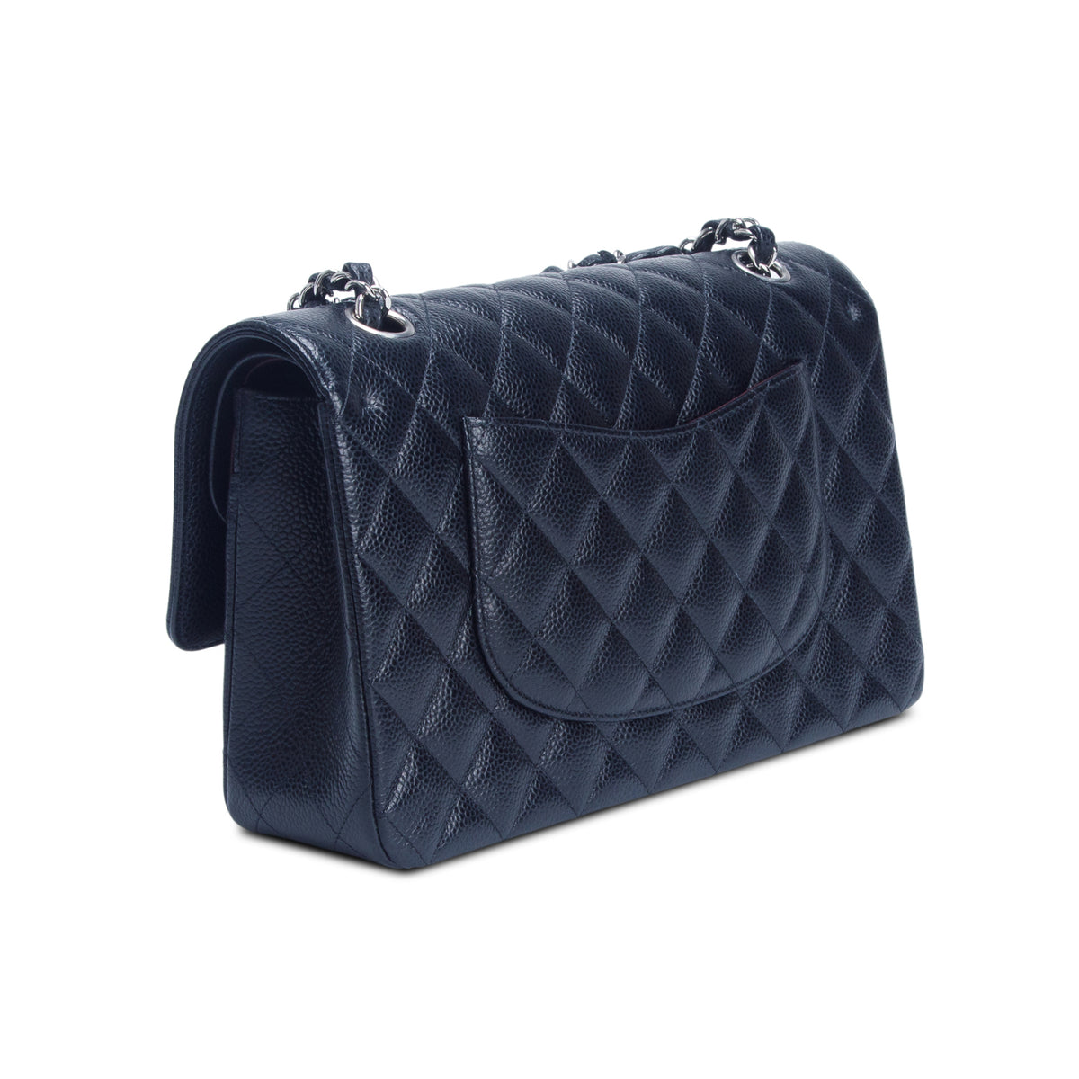 Chanel Black Caviar Quilted Medium Double Flap Bag w/ Box & Authenticity Card