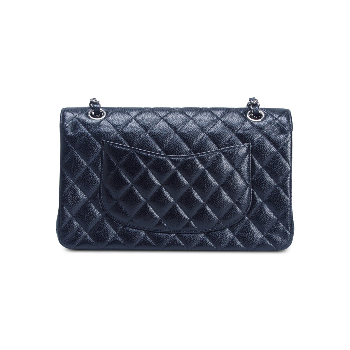 Chanel Black Caviar Quilted Medium Double Flap Bag