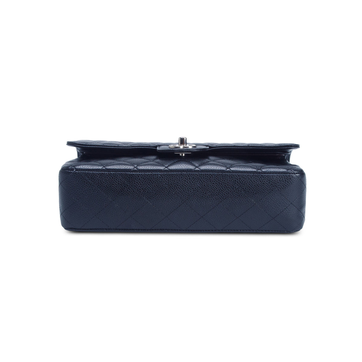 Chanel Black Caviar Quilted Medium Double Flap Bag