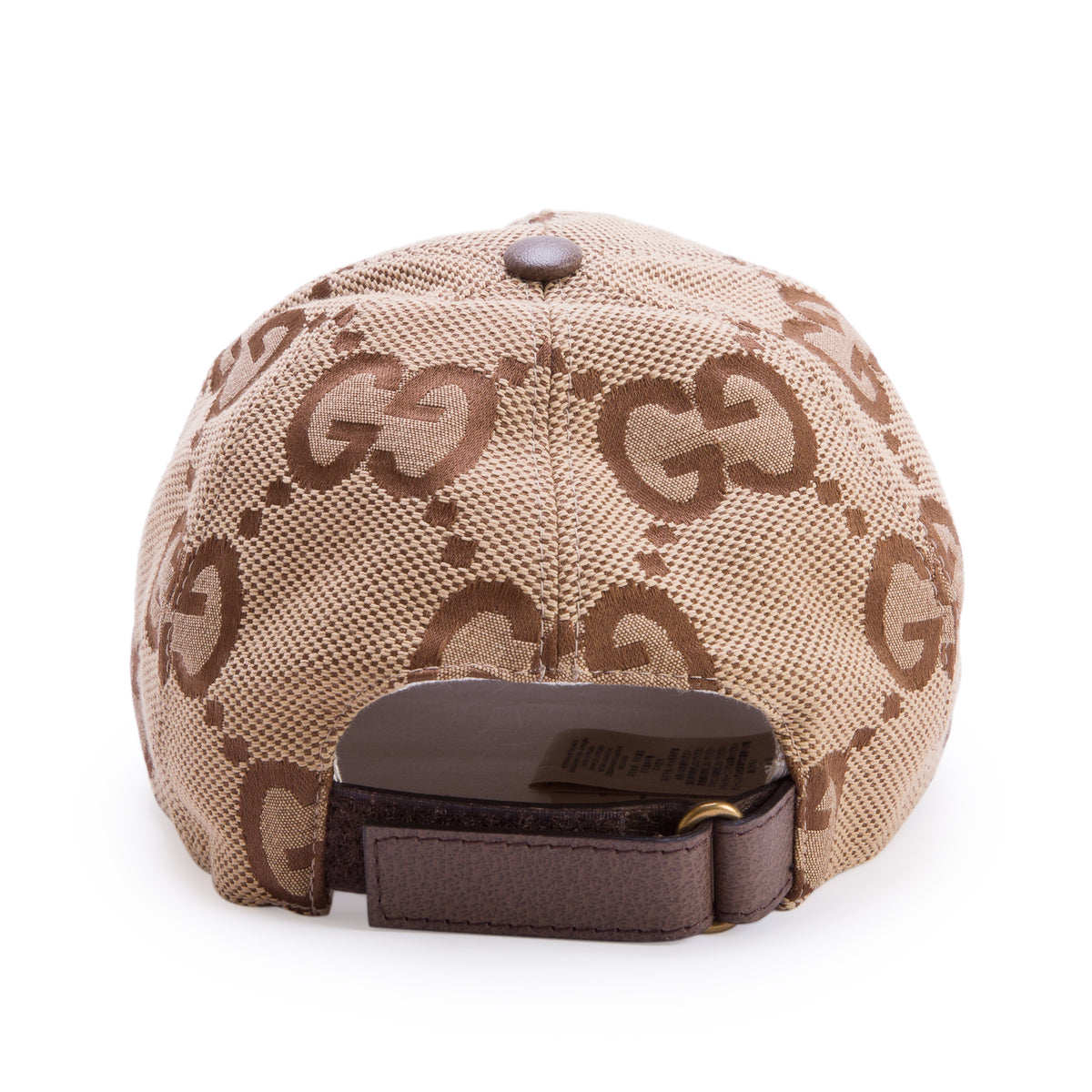 Gucci Brown Jumbo GG Monogram Canvas Baseball Hat, Size XL 59