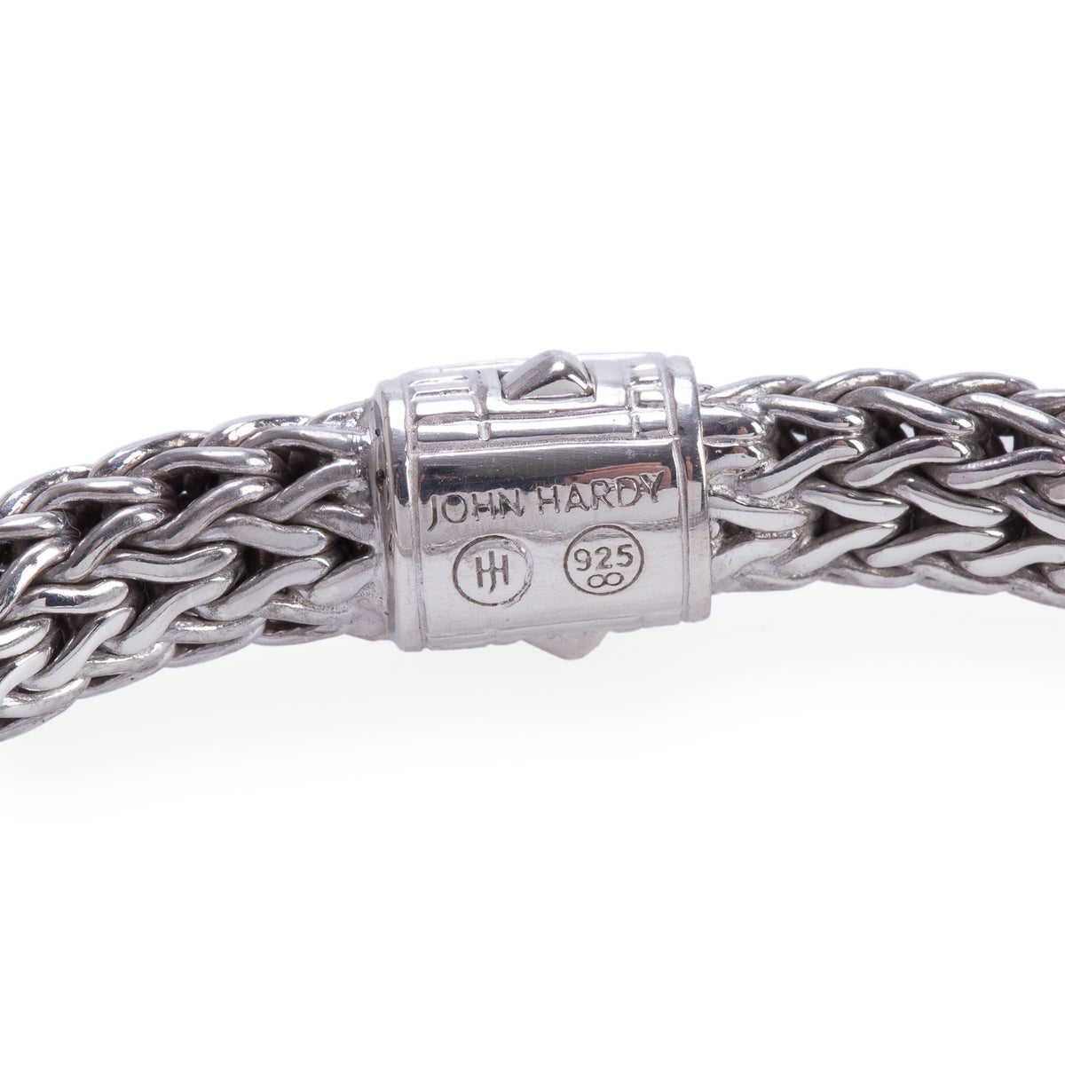 John Hardy Sterling Silver Black Sapphire 6.5 MM Classic Chain Bracelet