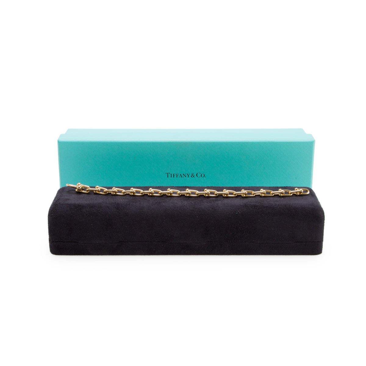 Tiffany & Co. 18k Yellow Gold HardWear Small Link Bracelet w/ Box