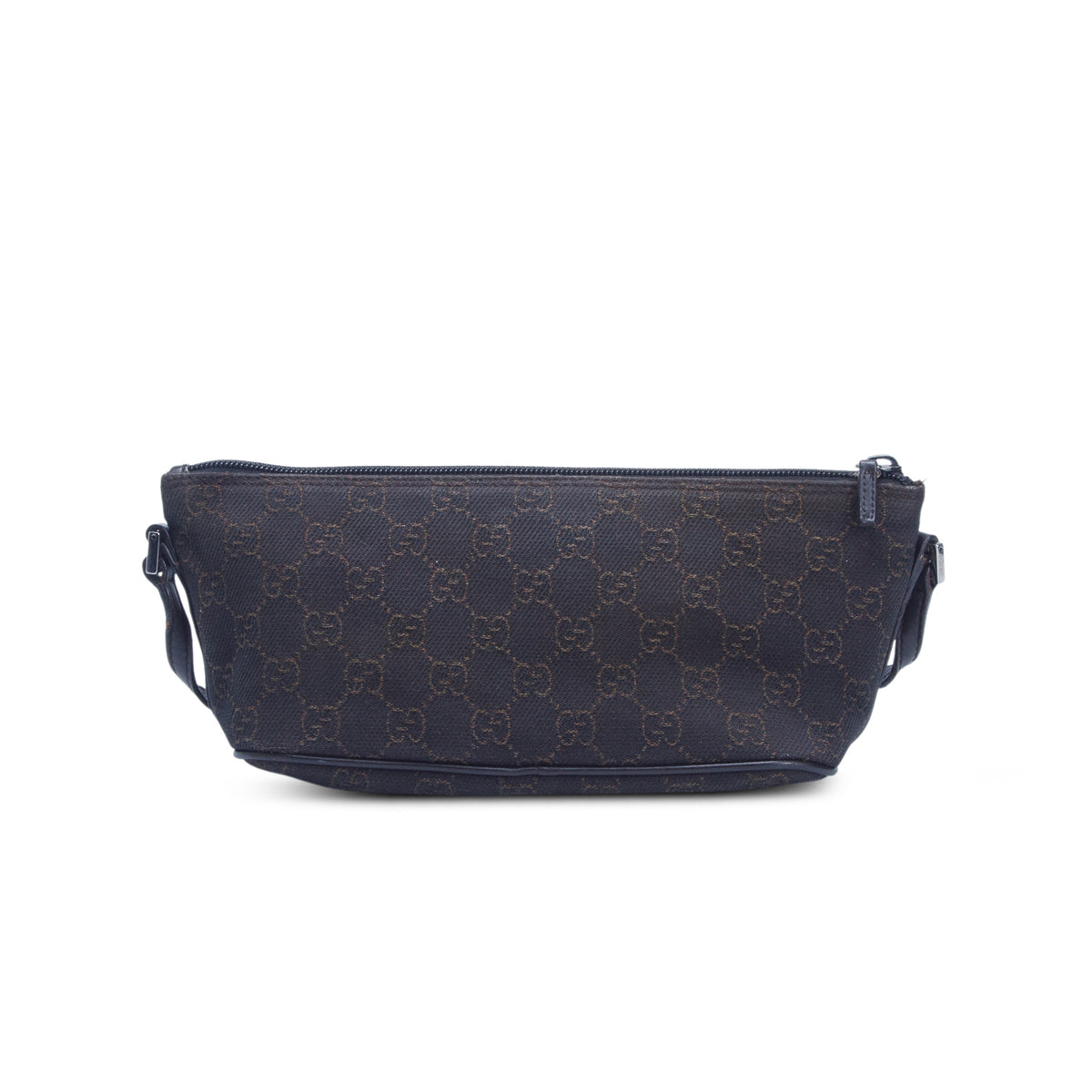 Gucci Black GG Canvas Boat Pochette