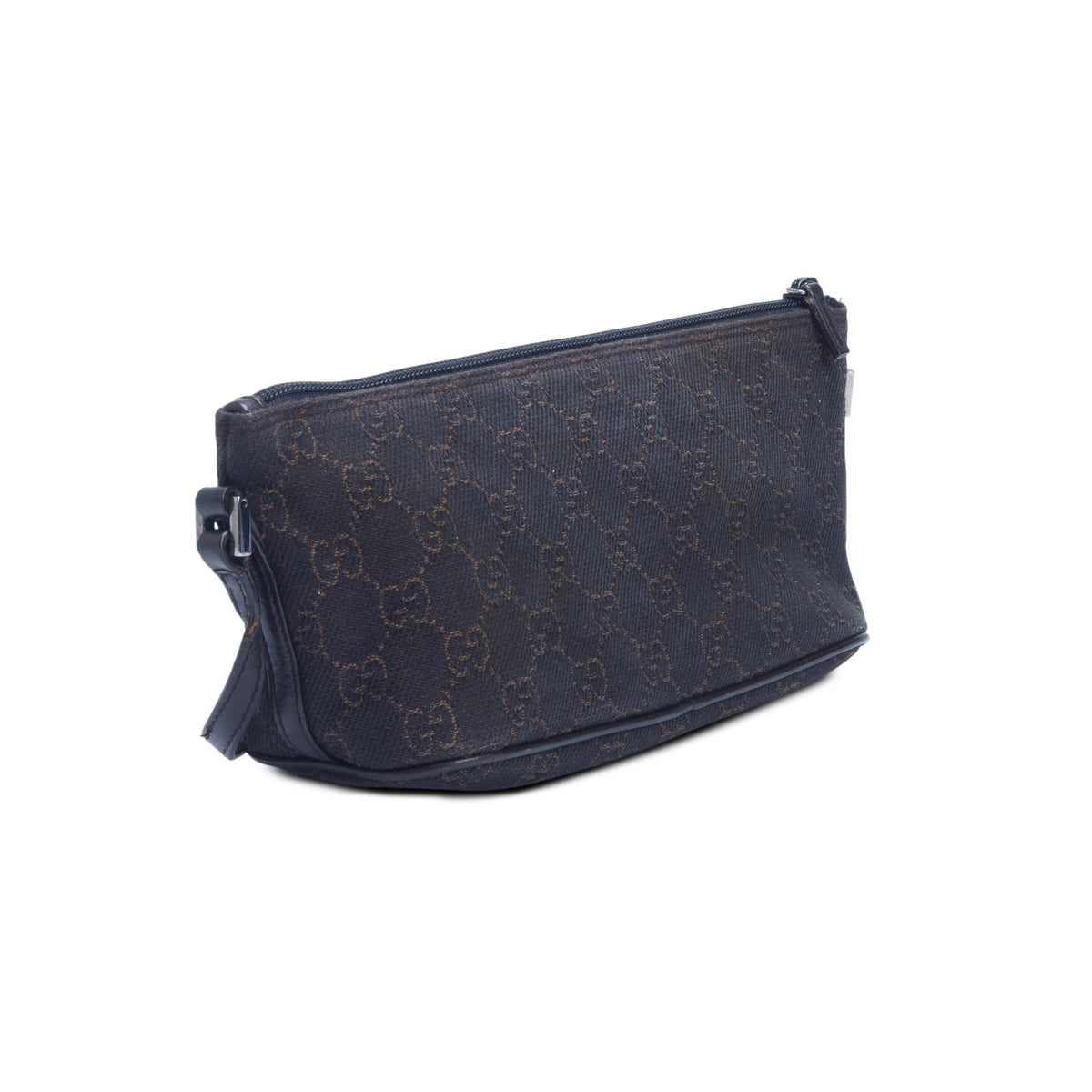 Gucci Black GG Canvas Boat Pochette