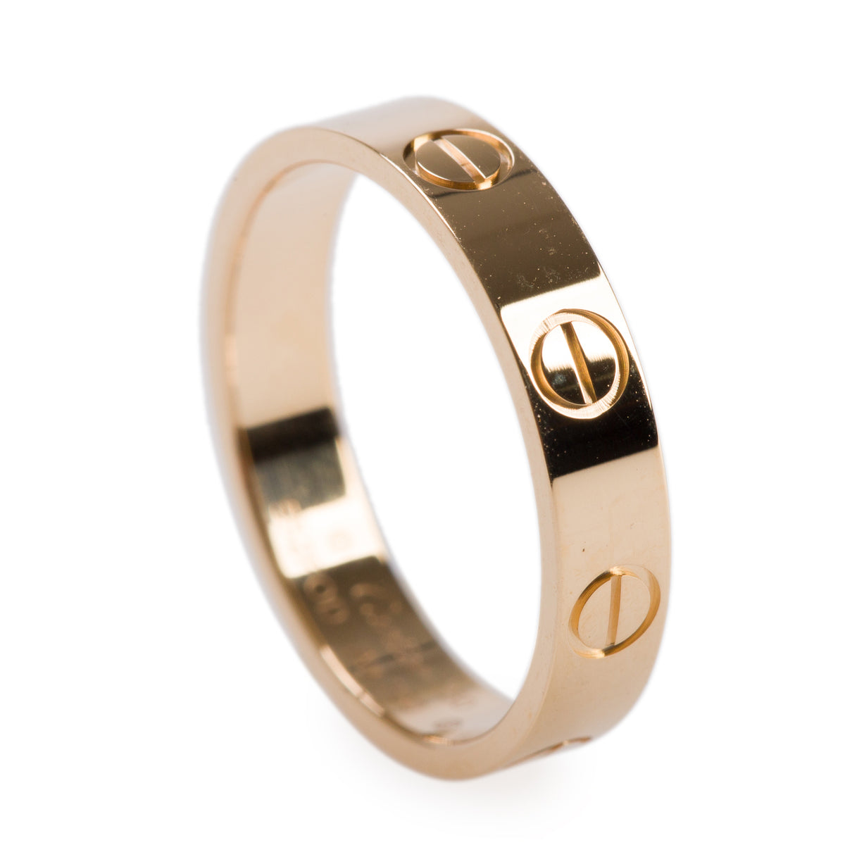 Cartier 2026 18k Yellow Gold 3.6 mm Love Wedding Band Ring, Small Model Size 50 5.25 w/ Box, Receipt & Certificate