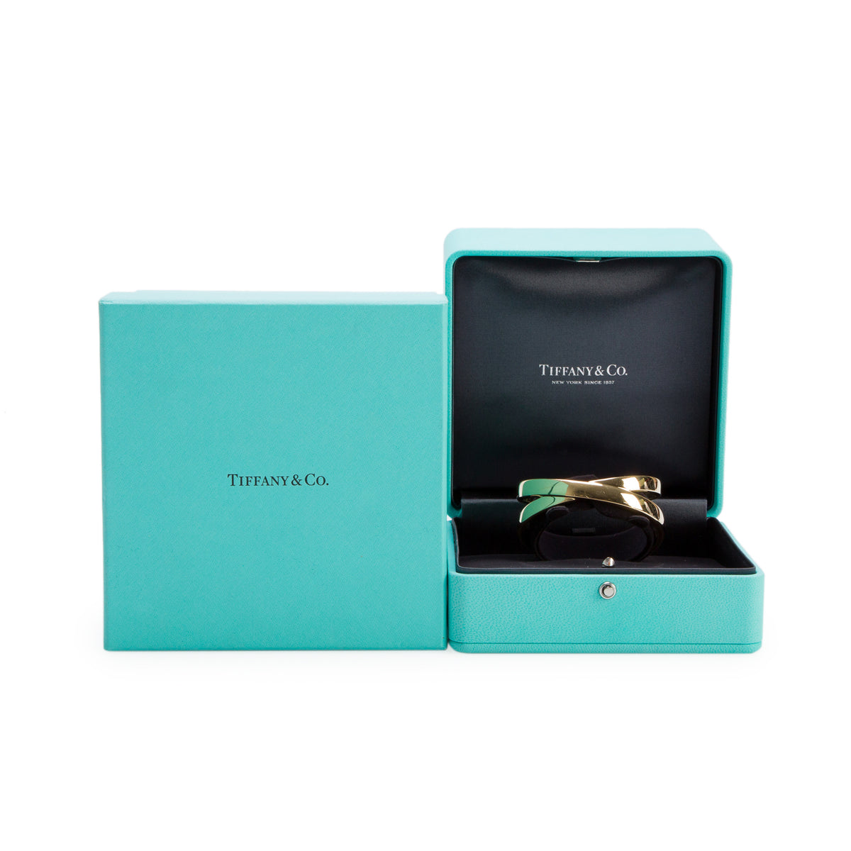 Tiffany & Co. 18k Yellow Gold Paloma's Graffiti X Cuff Bangle w/ Box