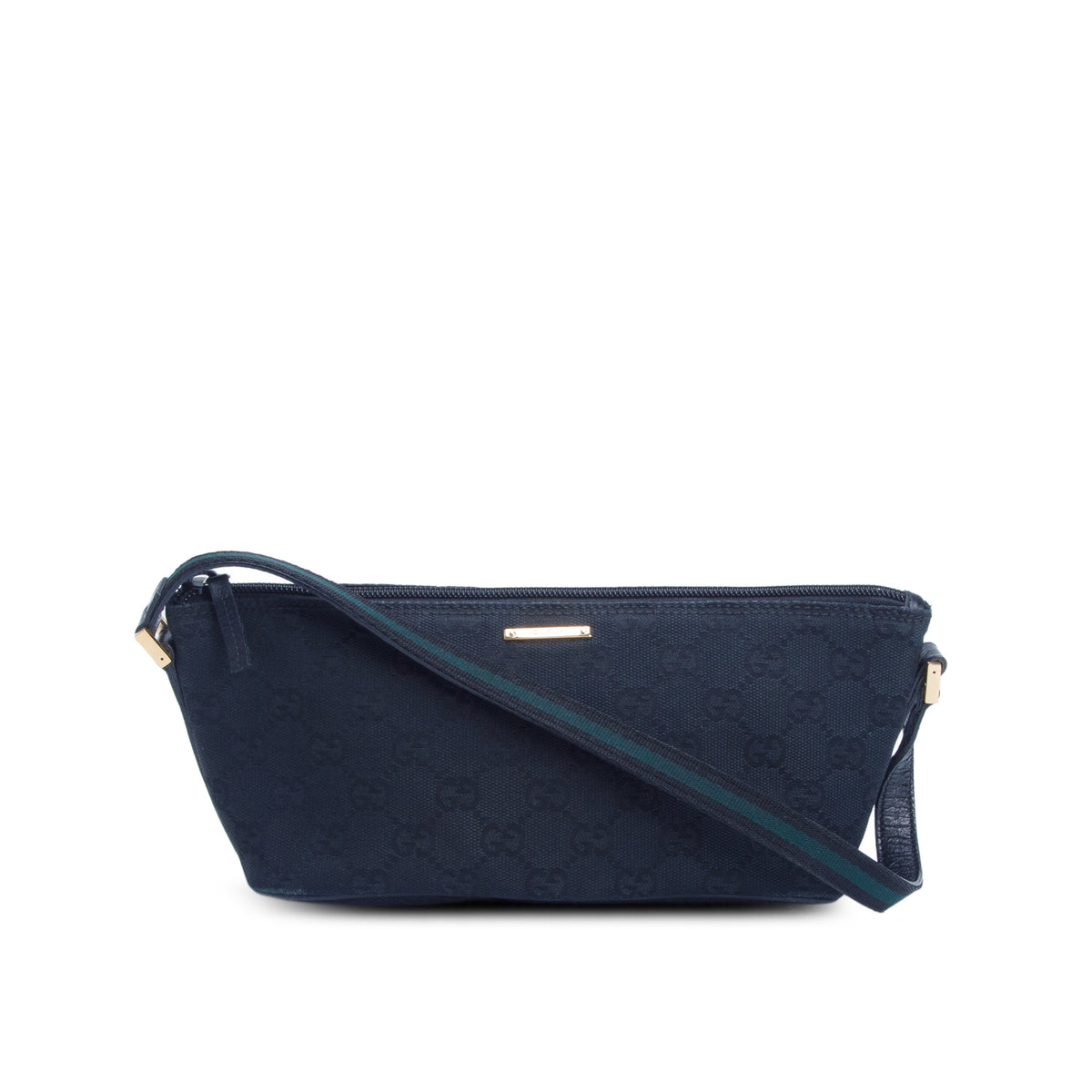 Gucci Black GG Canvas Boat Pochette