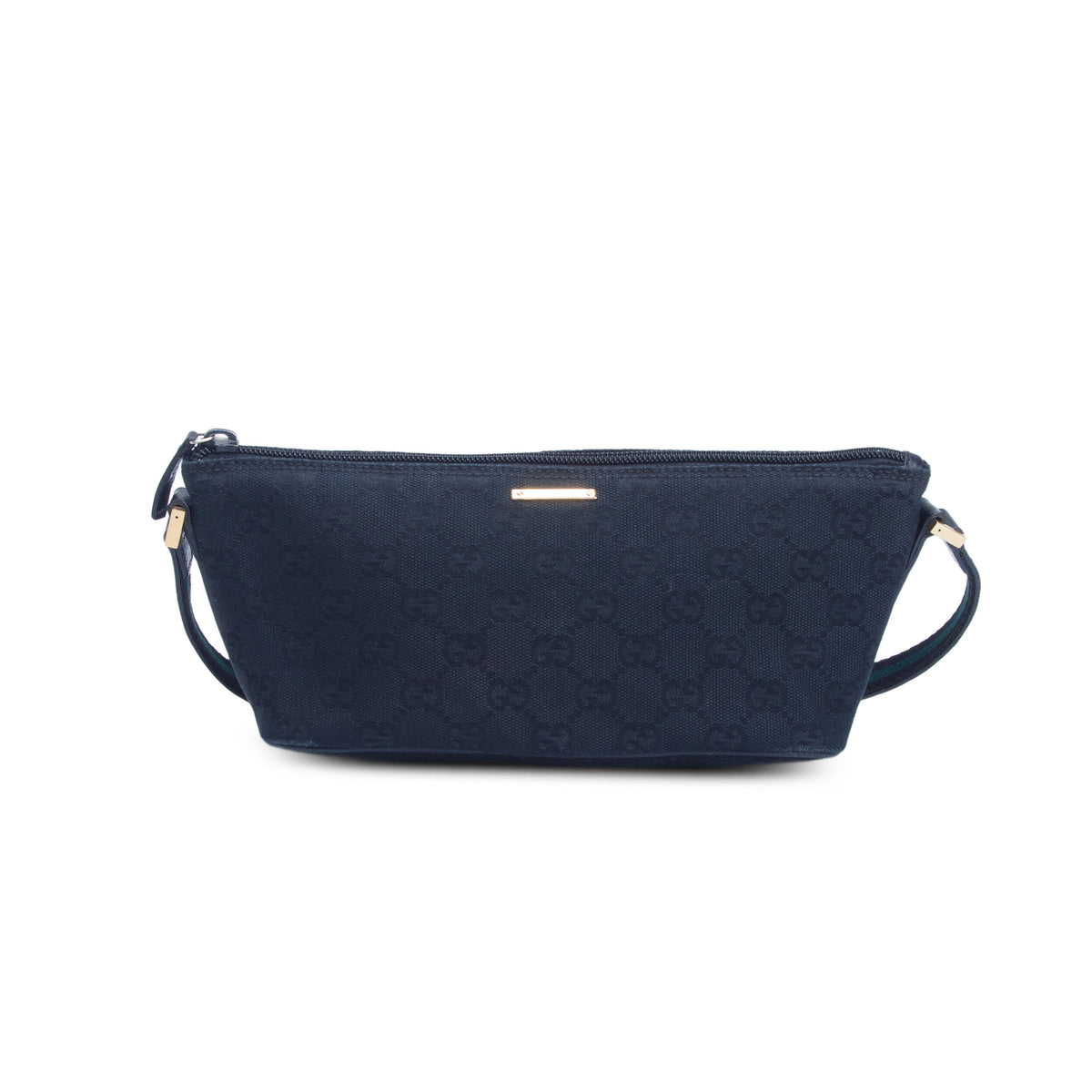Gucci Black GG Canvas Boat Pochette