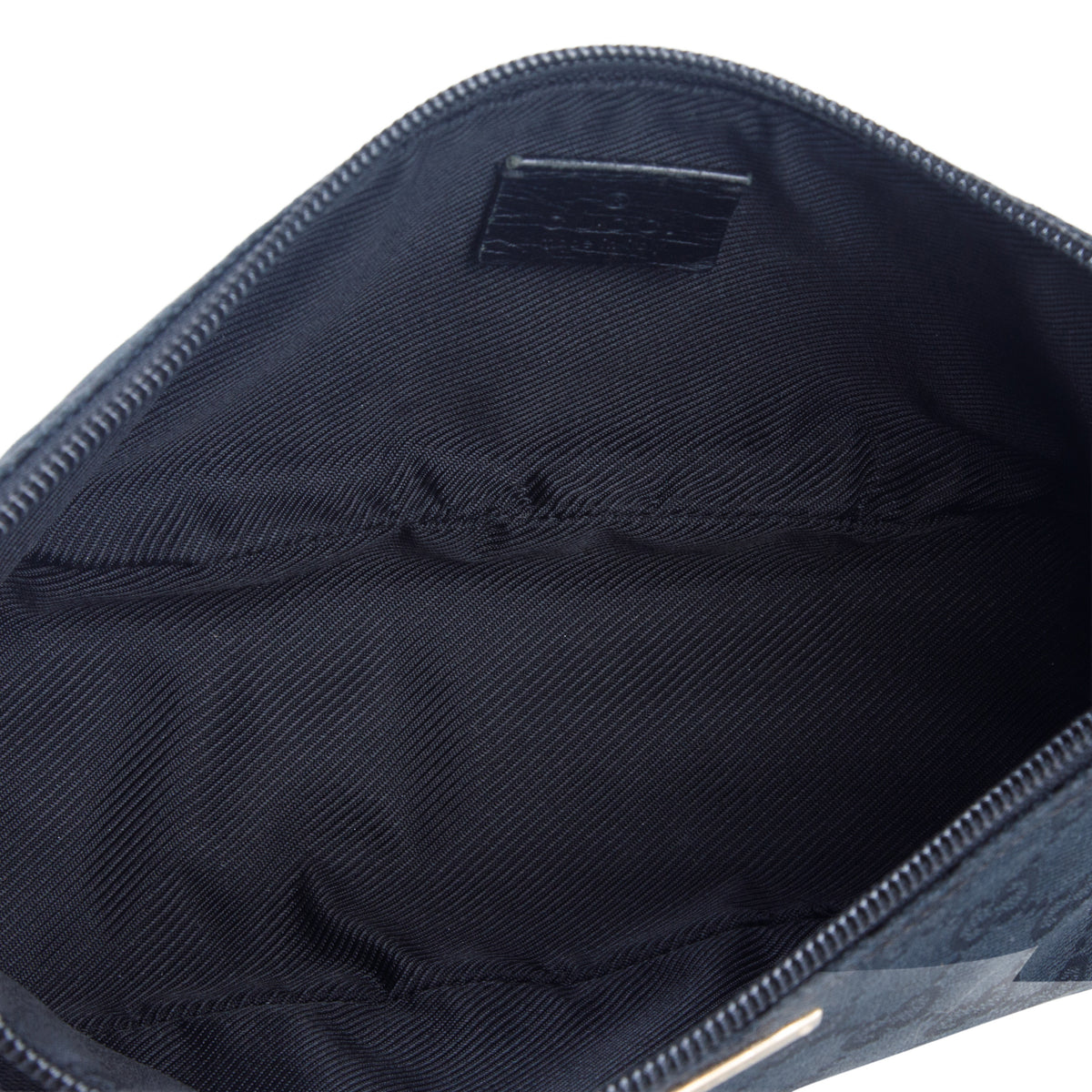 Gucci Black GG Canvas Boat Pochette