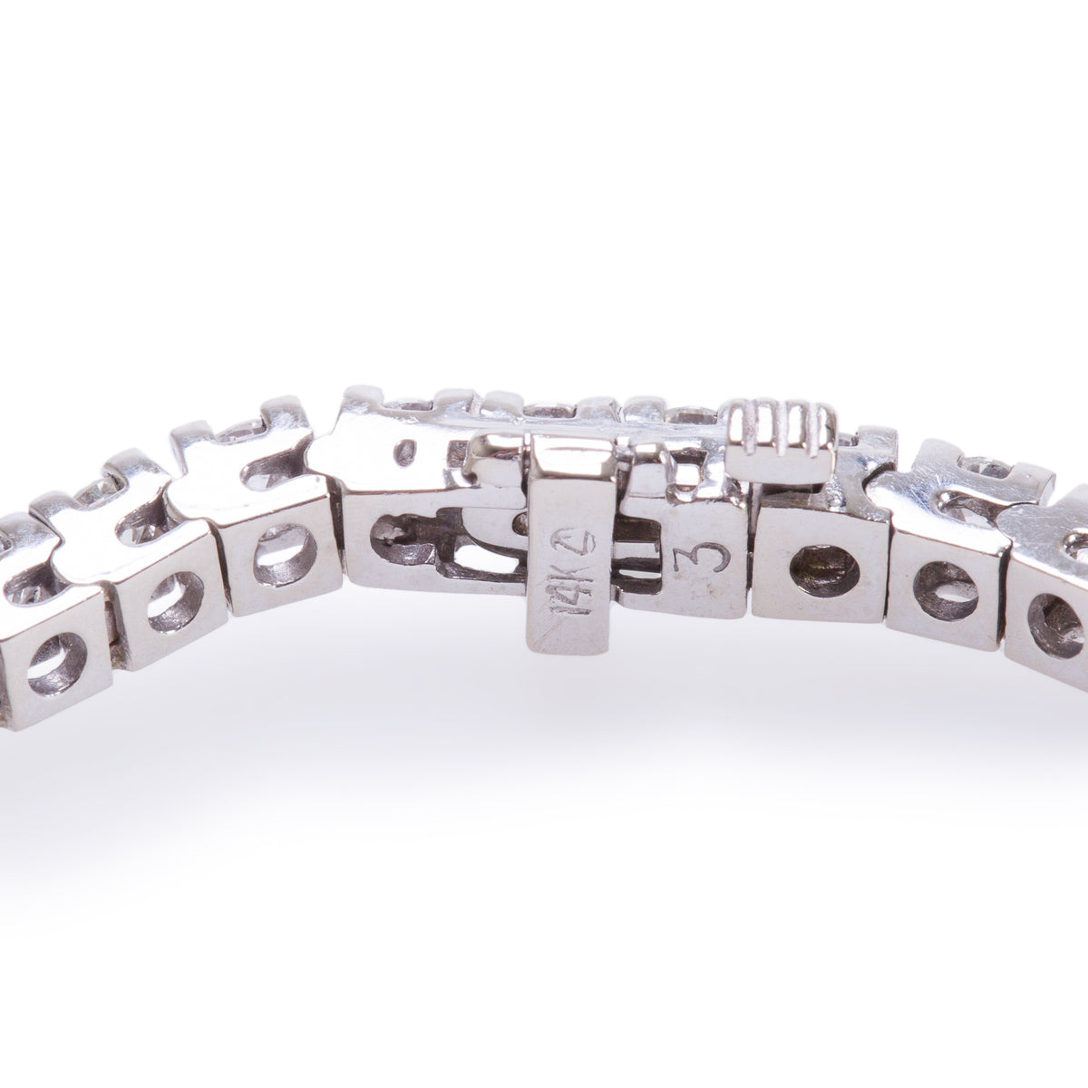 14k White Gold 4.50 tcw. Diamond Tennis Bracelet