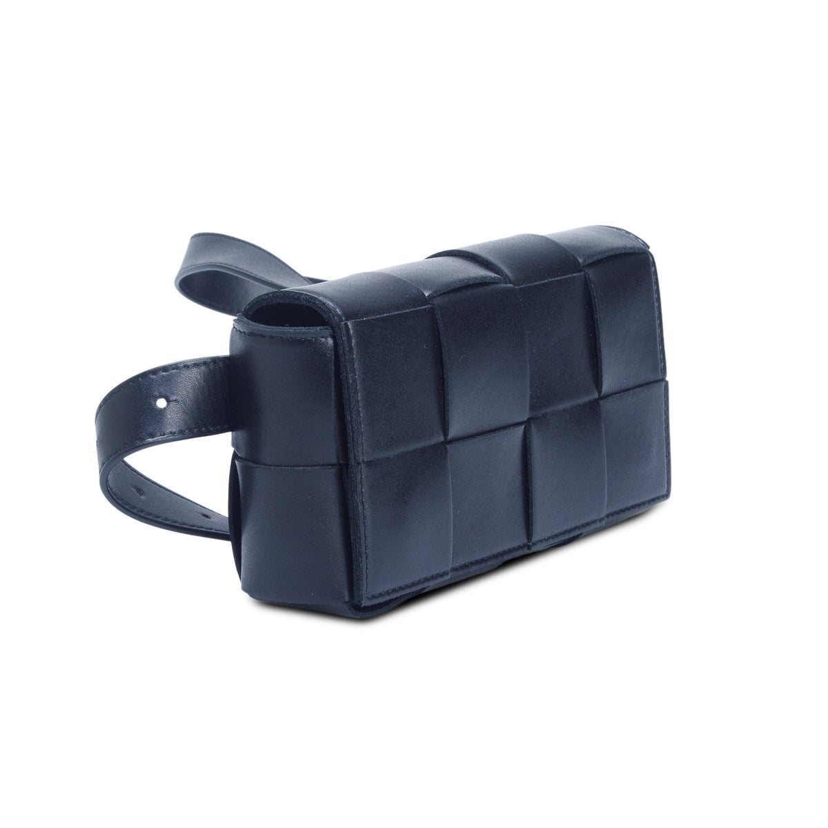 Bottega Veneta Black Nappa Maxi Intreccio The Belt Cassette Bag