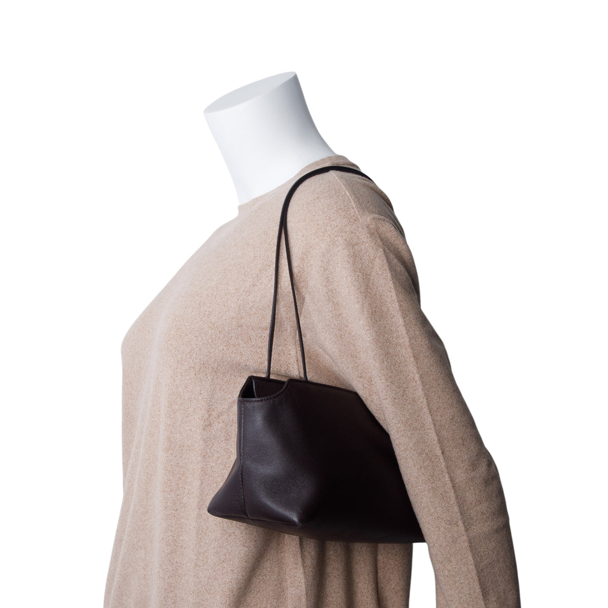 The Row Brown Grained Lambskin Terrase To-Go Bag