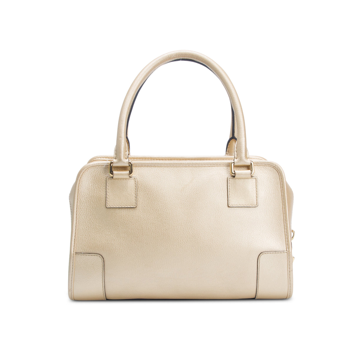 Loewe Gold Grained Calfskin Amazona 28