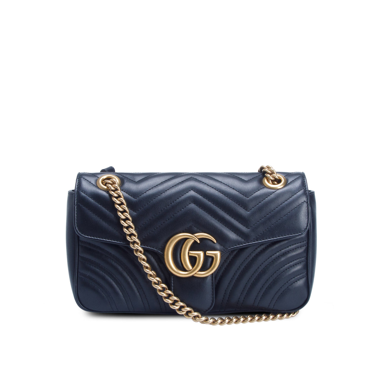 Gucci Black GG Marmont Matelasse Medium Shoulder Bag