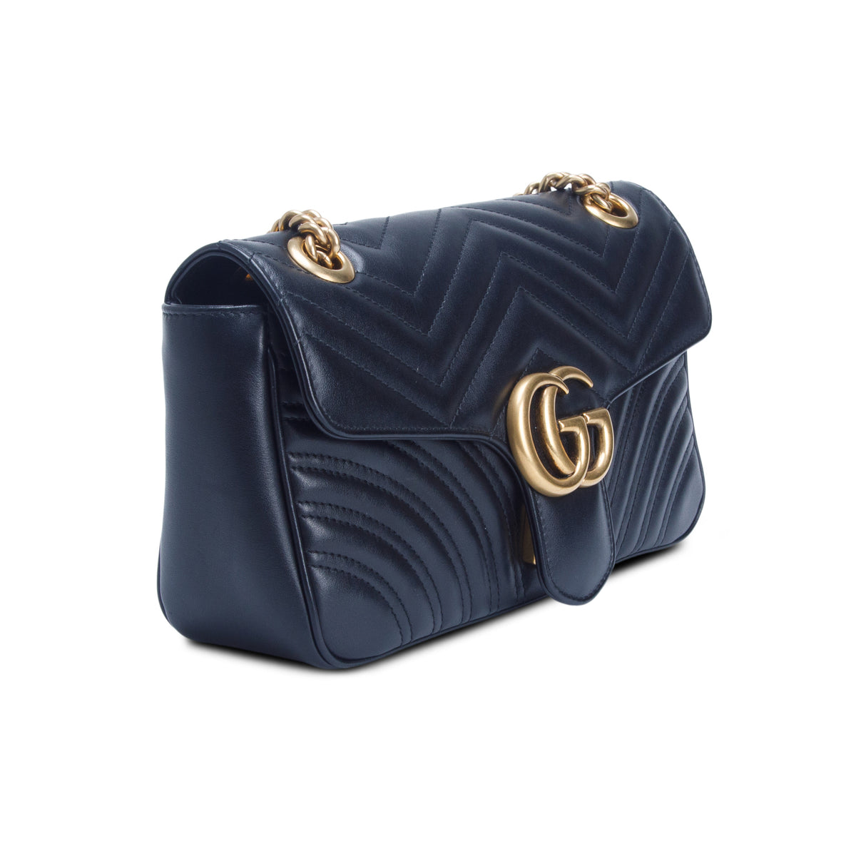 Gucci Black GG Marmont Matelasse Medium Shoulder Bag