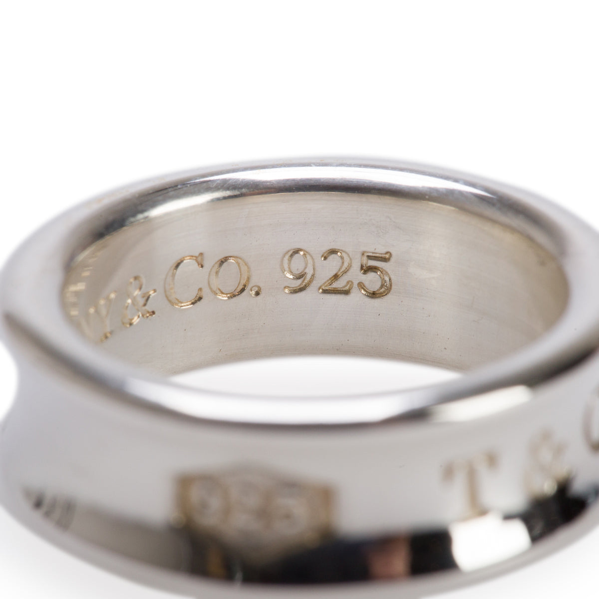 Tiffany & Co. Sterling Silver Medium 1837 Ring, Size 5