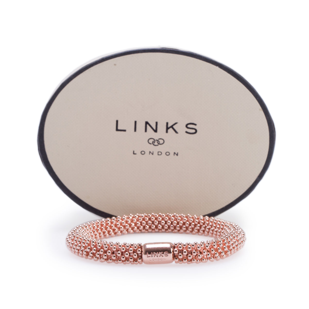 Links of London Rose Gold Vermeil Sterling Silver Effervescence Bracelet w/ Box