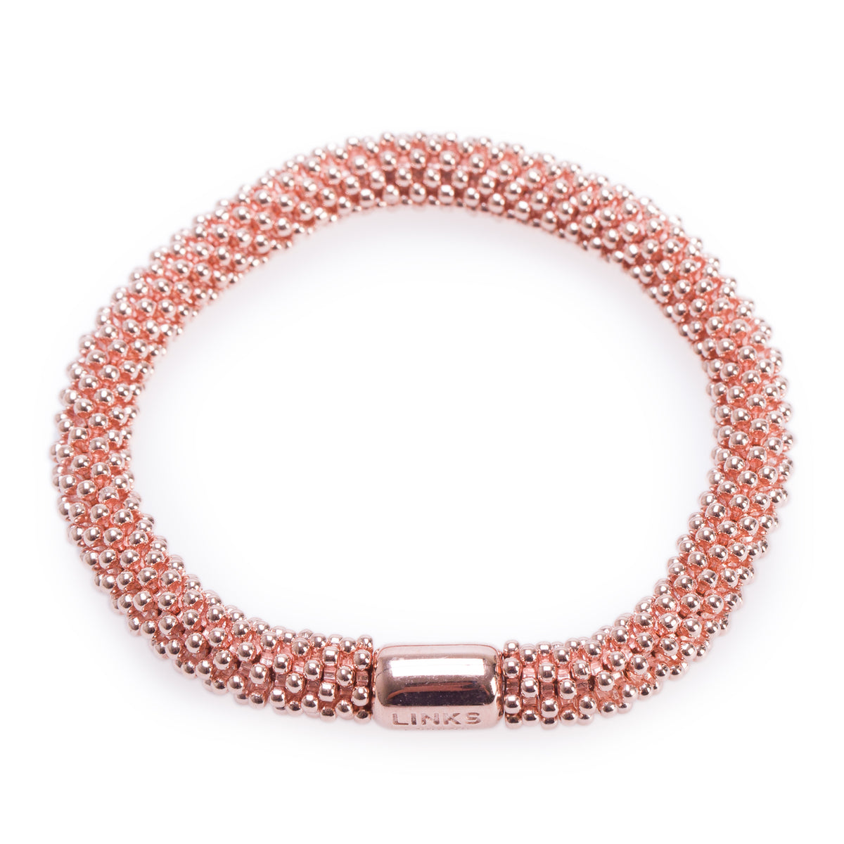 Links of London Rose Gold Vermeil Sterling Silver Effervescence Bracelet w/ Box