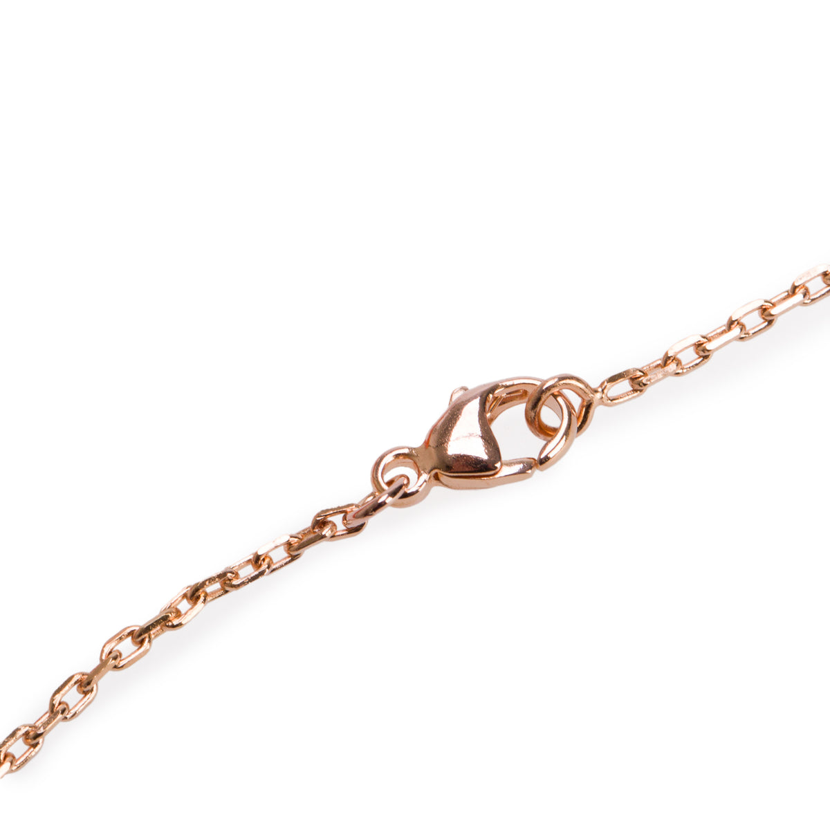 Hermes Rose Gold-Plated Orange Lacquered Mini Pop H Pendant Necklace w/ Box
