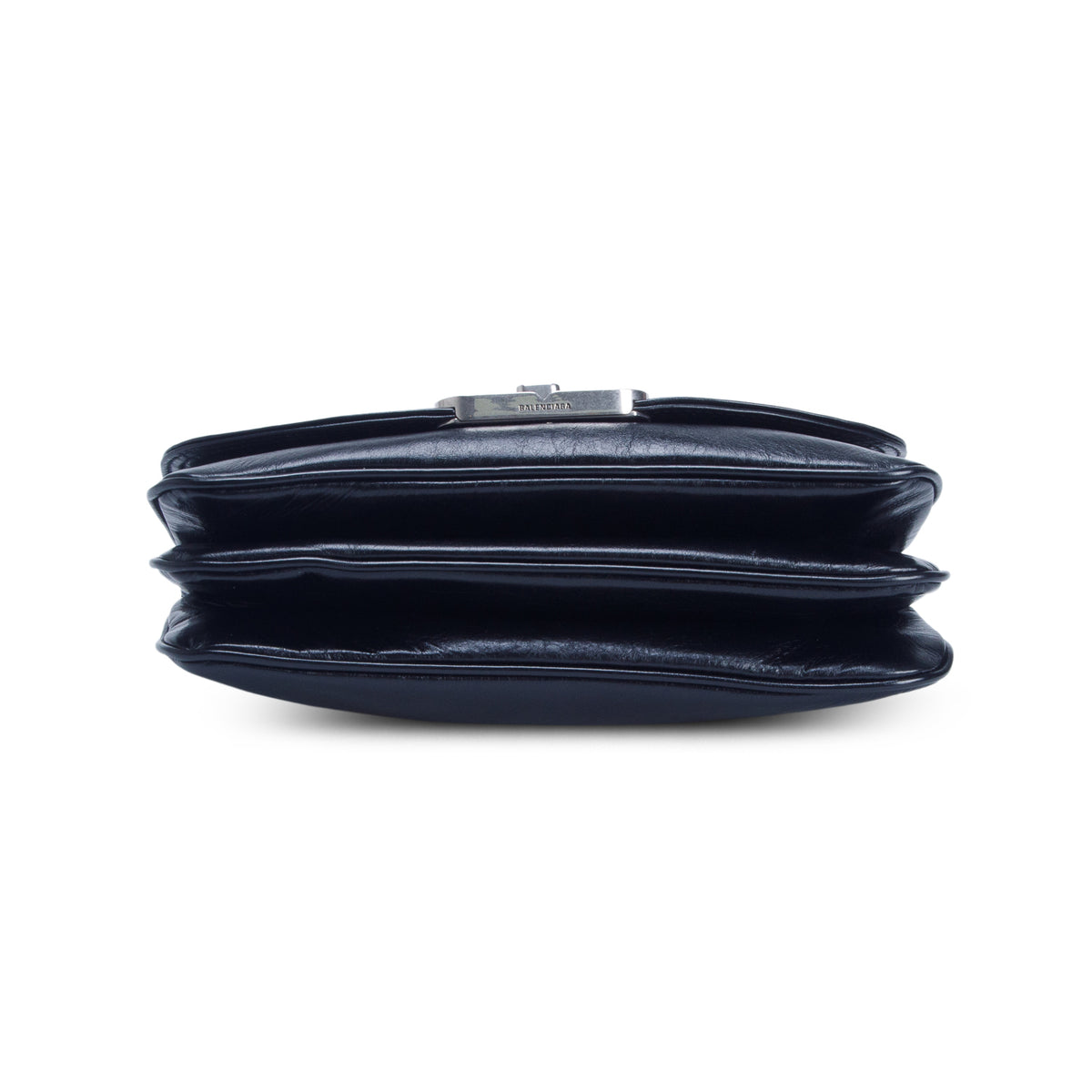 Balenciaga Black Calfskin Medium BB Soft Flap Bag w/ Straps