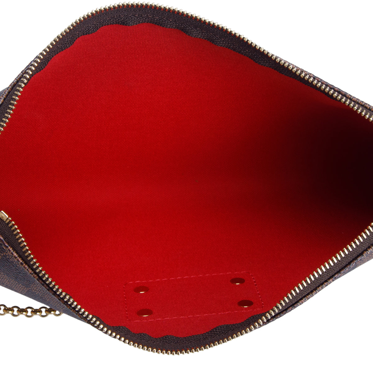 Louis Vuitton Damier Ebene Eva Clutch w/ Box & Straps