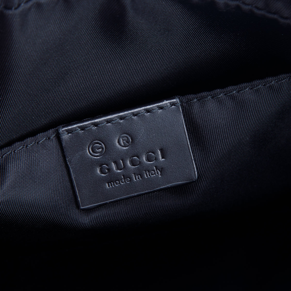 Gucci Black Techno Canvas Web Waist Bag