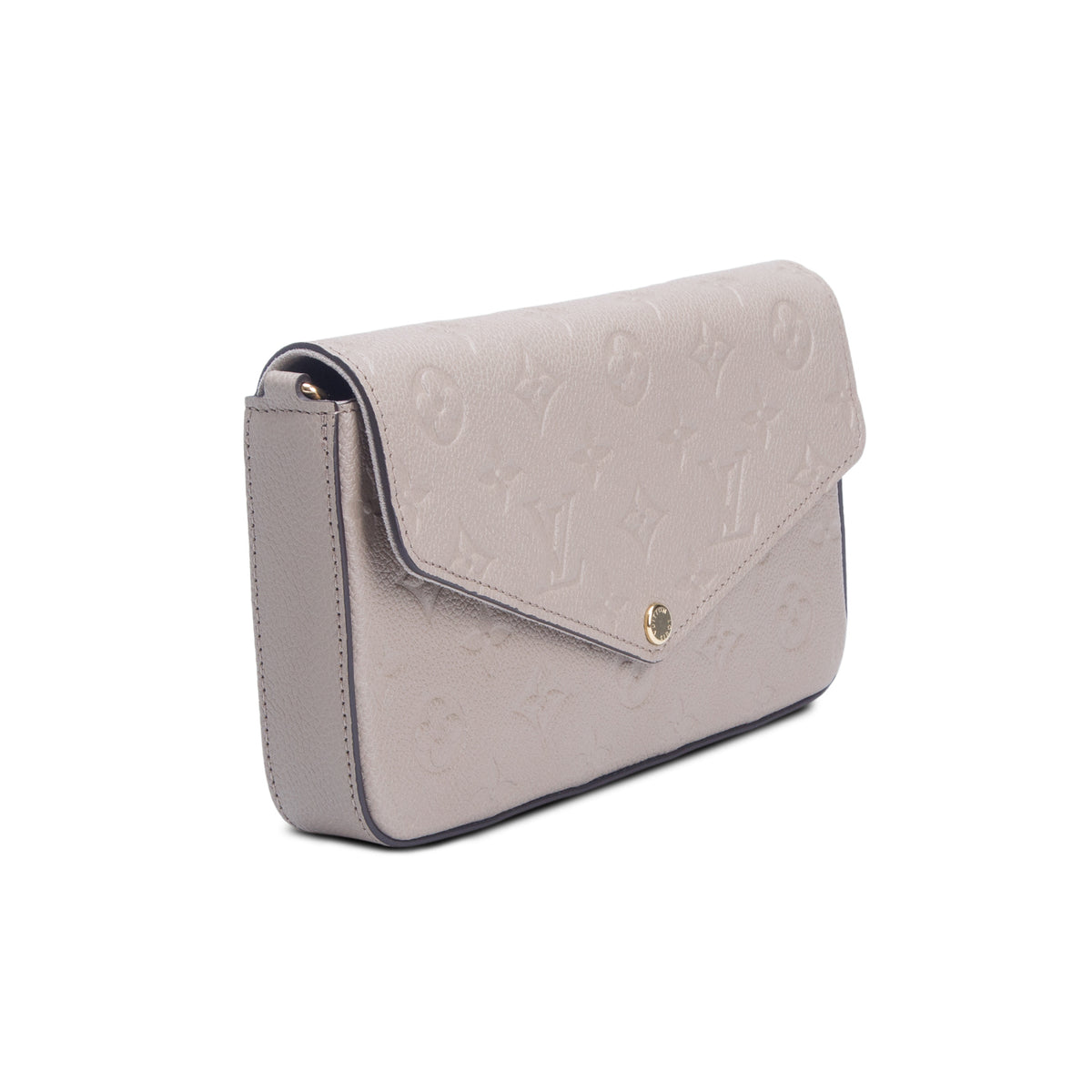 Louis Vuitton Turtledove Monogram Empreinte Leather Felicie Pochette w/ Inserts