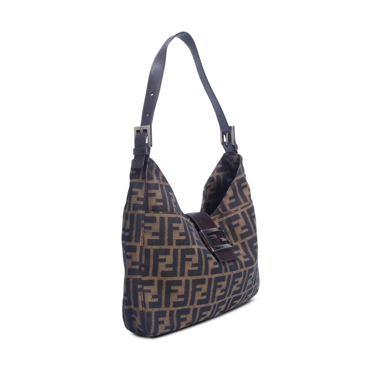 Fendi Brown Zucca Hobo