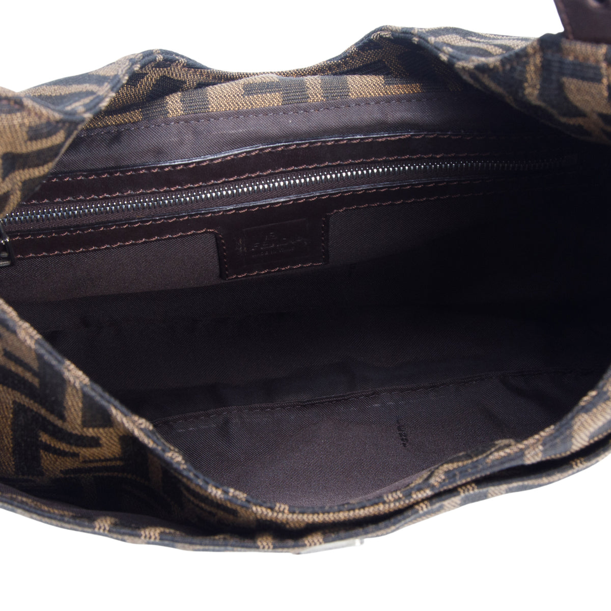 Fendi Brown Zucca Hobo