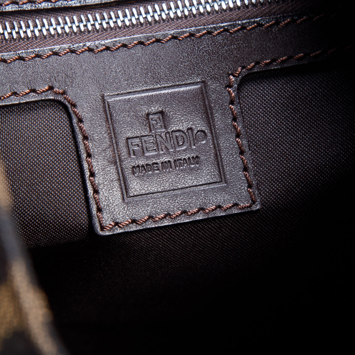 Fendi Brown Zucca Hobo