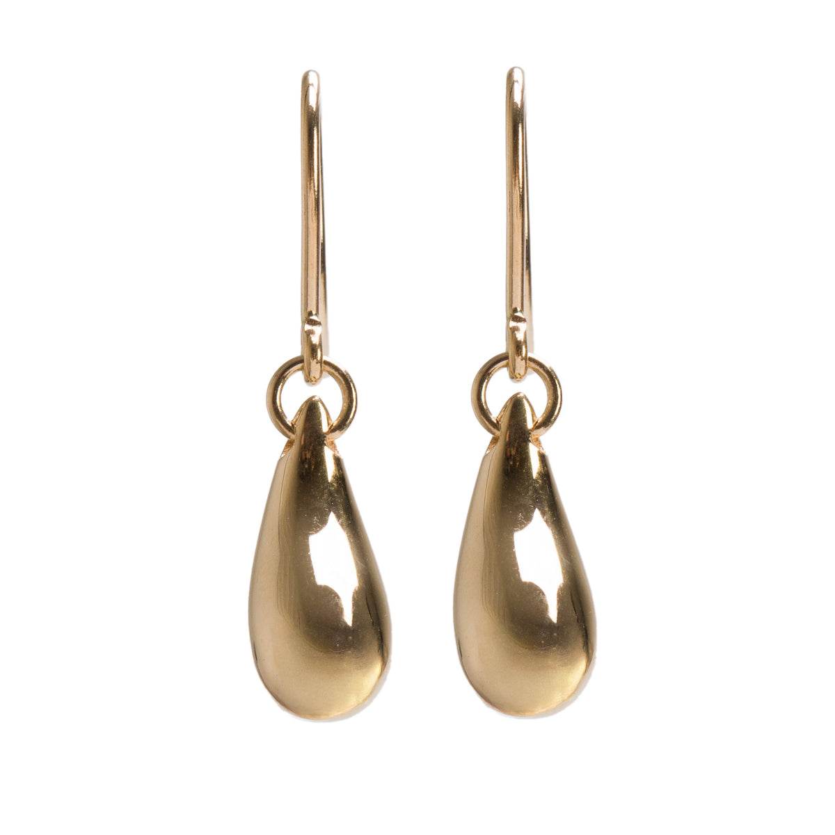 Tiffany & Co. Elsa Peretti 18k Yellow Gold 12 MM Teardrop Earrings w/ Box