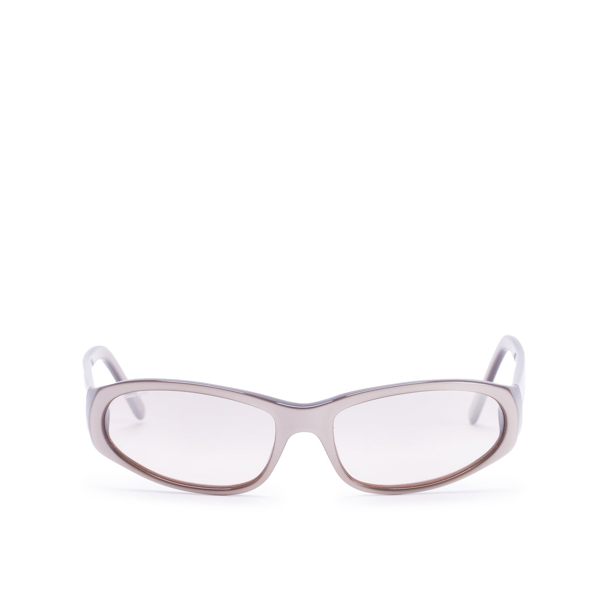 Prada SPR 05F Grey Acetate Narrow Rectangular Sunglasses