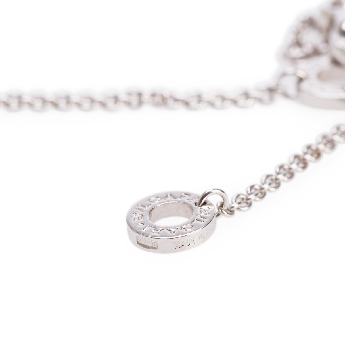 BVLGARI Bvlgari 18k White Gold Diamond Pendant Necklace