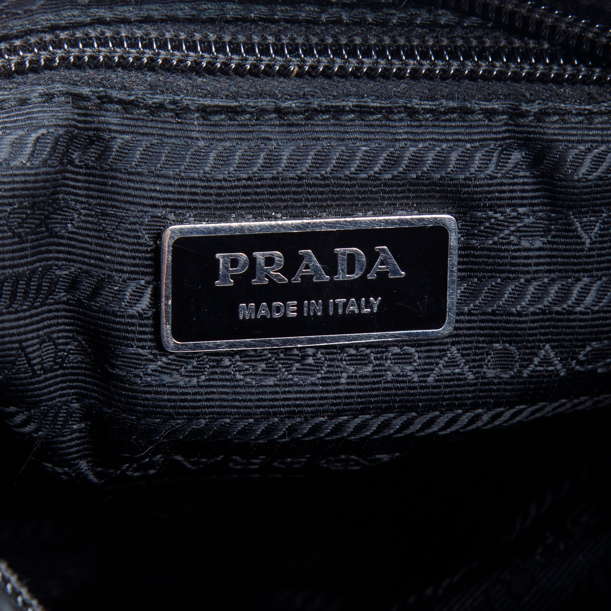 Prada Black Tessuto Nylon Vela Flat Messenger Bag