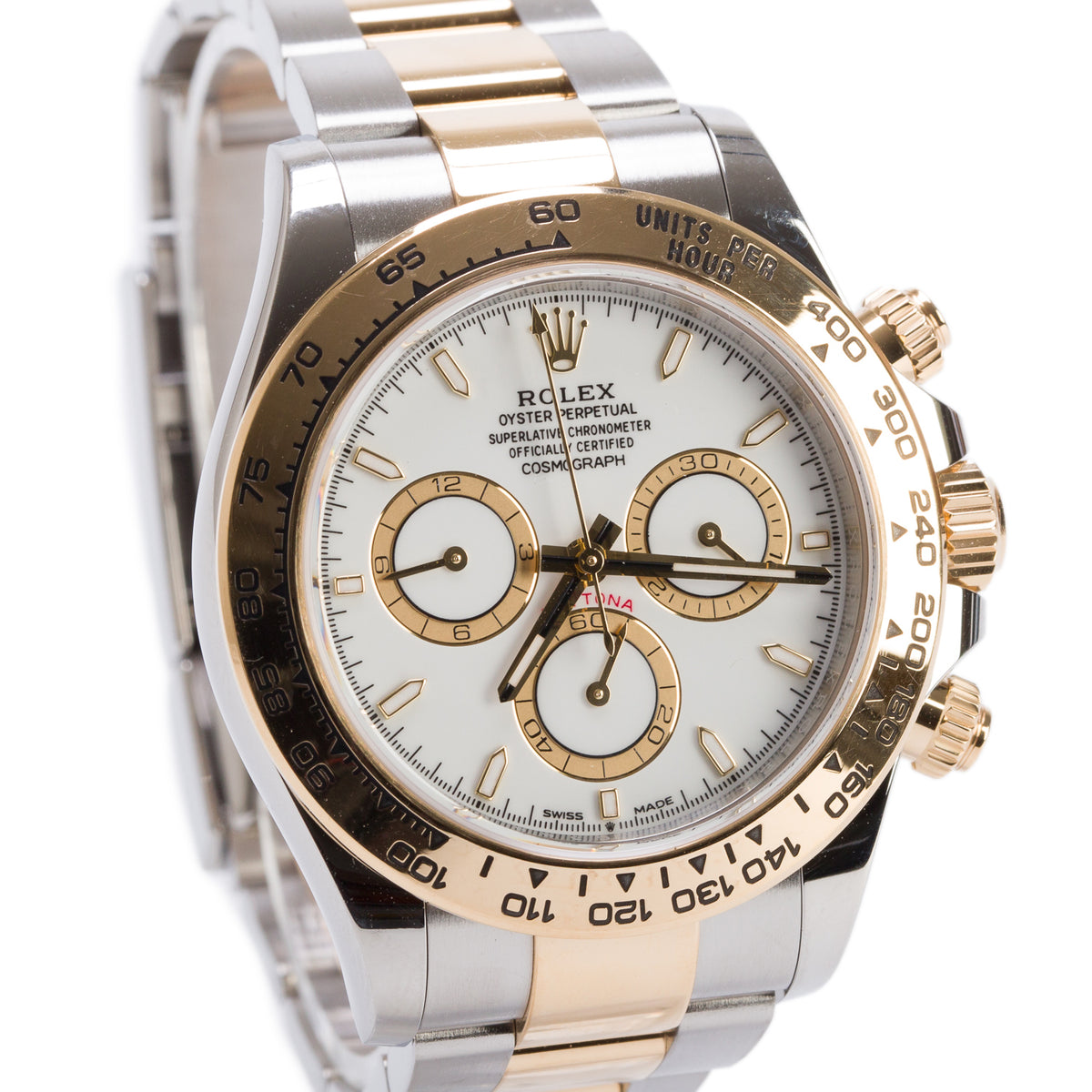 Rolex 2025 Stainless Steel & 18k Yellow Gold Daytona 40 MM Chronograph Watch White Dial 126503 w/ Box & Papers