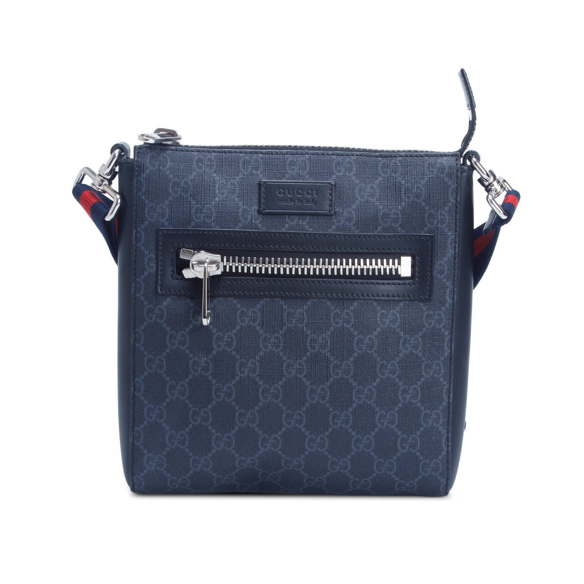 Gucci Black GG Supreme Small Messenger Bag