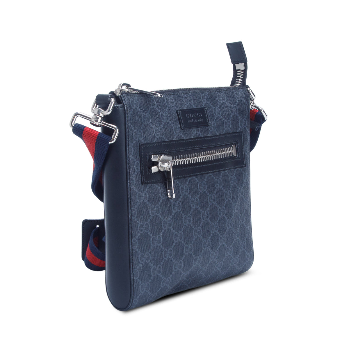 Gucci Black GG Supreme Small Messenger Bag