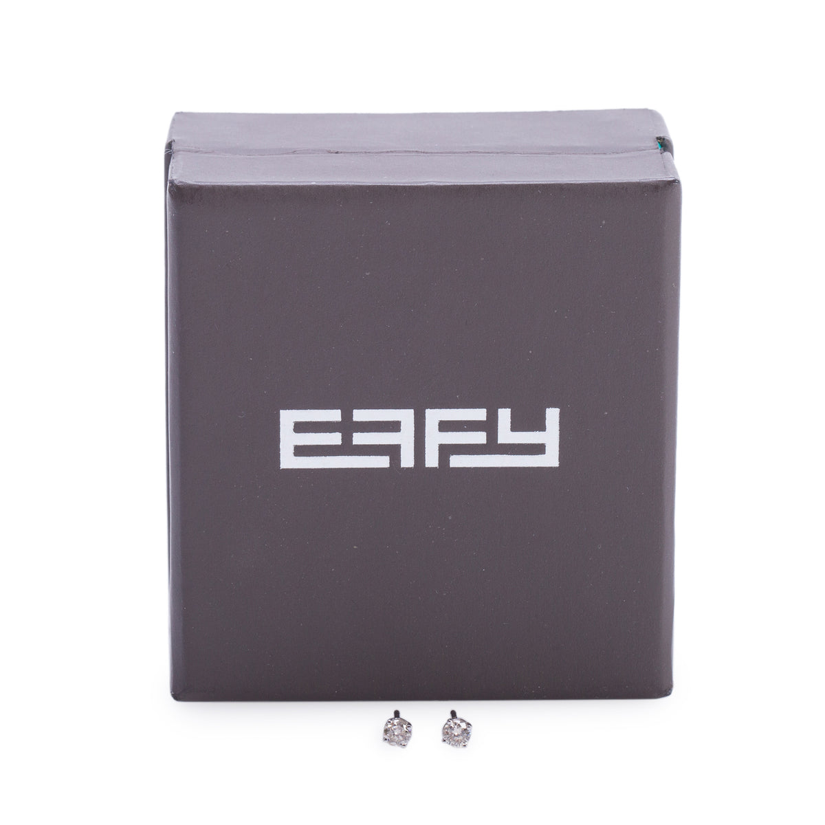 Effy 14k White Gold 0.22 tcw. Diamond Stud Earrings w/ Box