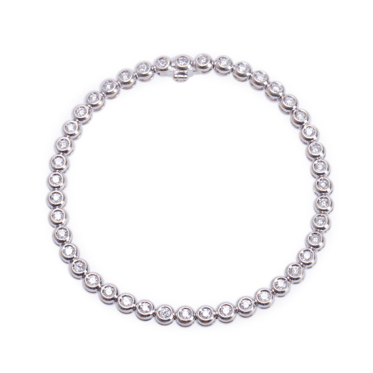 18k White Gold 1.54 tcw. Diamond Tennis Bracelet