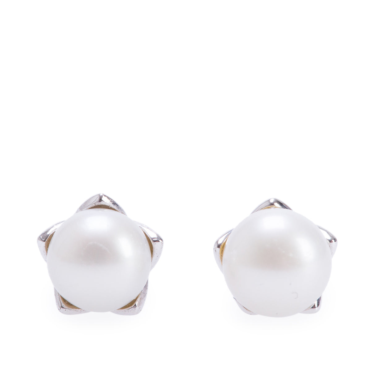 Birks Sterling Silver 5 MM Pearl Stud Earrings