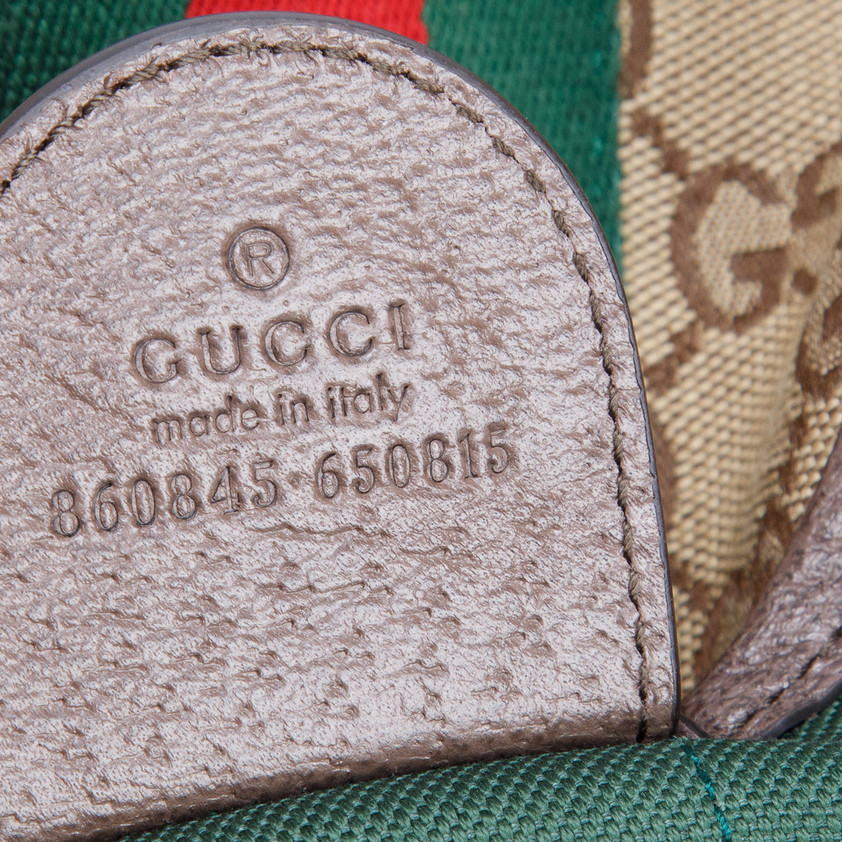 Gucci Monogram Web Small Giglio Tote Beige w/ Box, Pouch & Strap