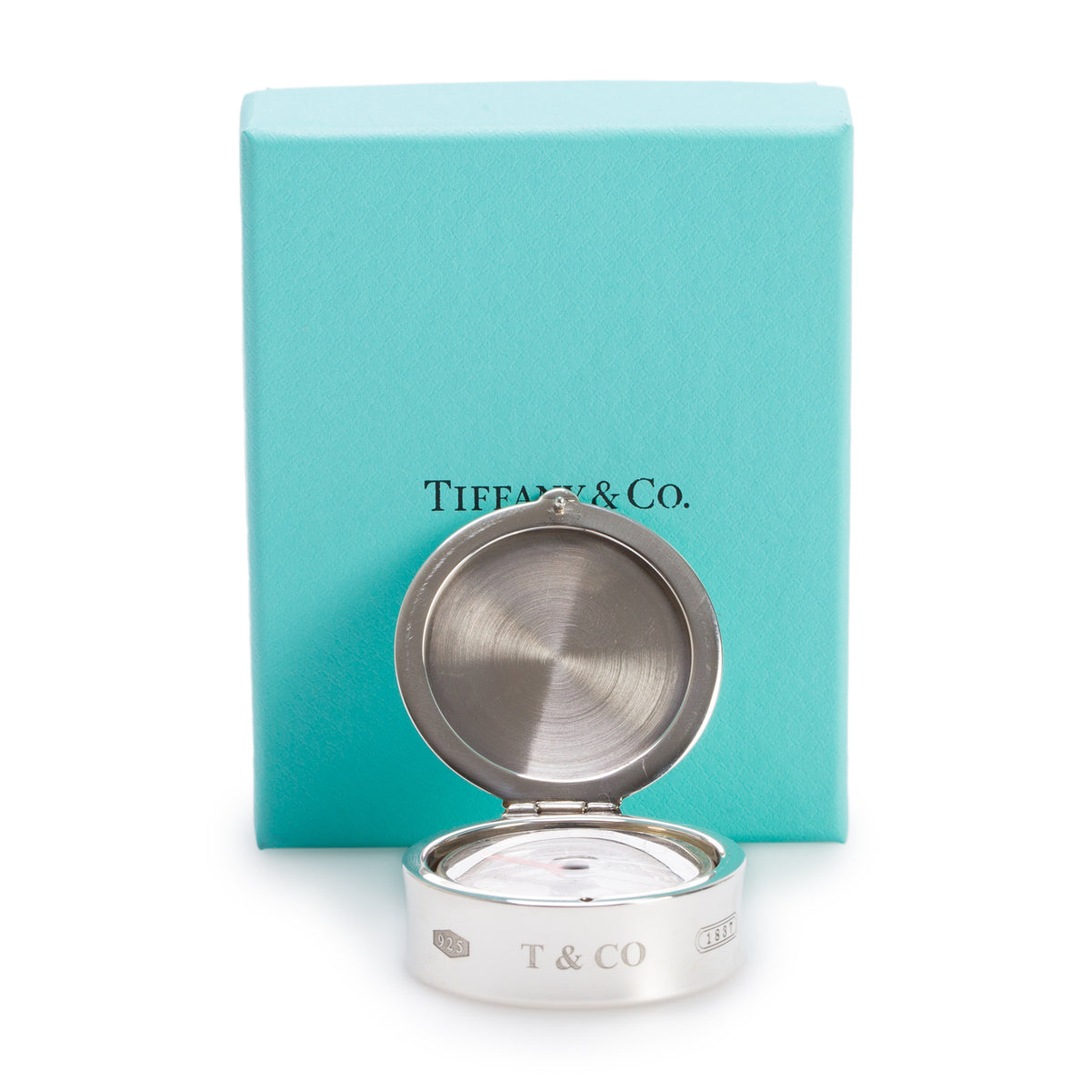 Tiffany & Co. Sterling Silver 1837 Compass w/ Box