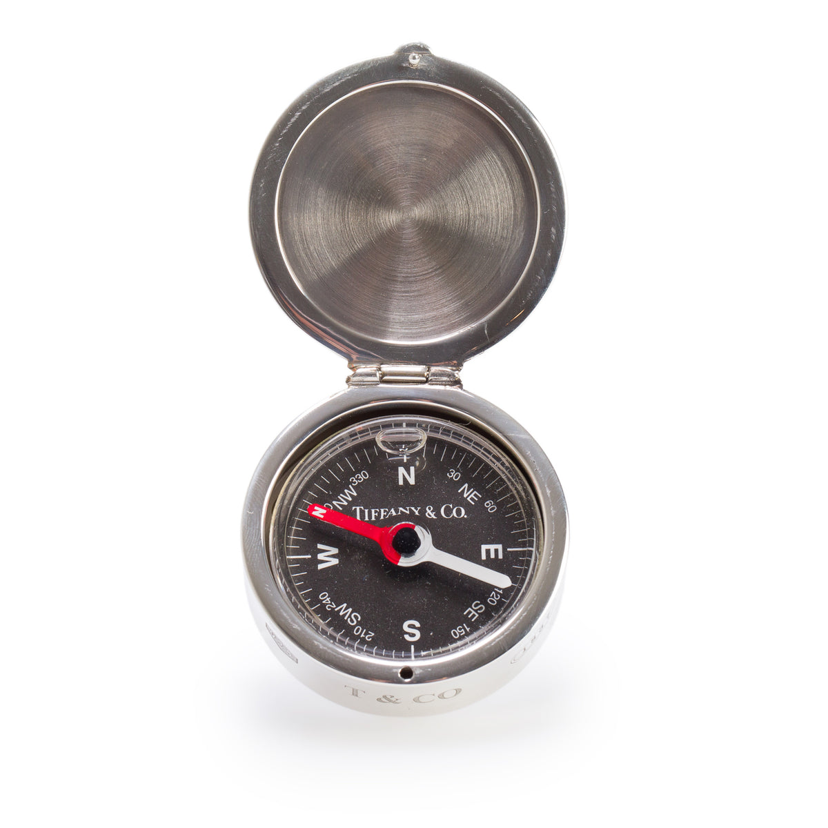 Tiffany & Co. Sterling Silver 1837 Compass w/ Box