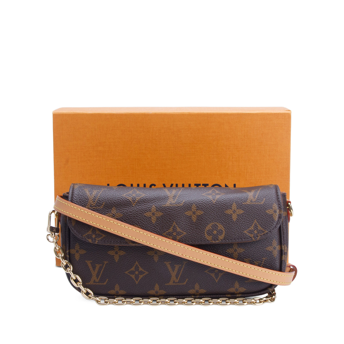 Louis Vuitton Monogram Ivy Wallet on Chain w/ Box & Straps