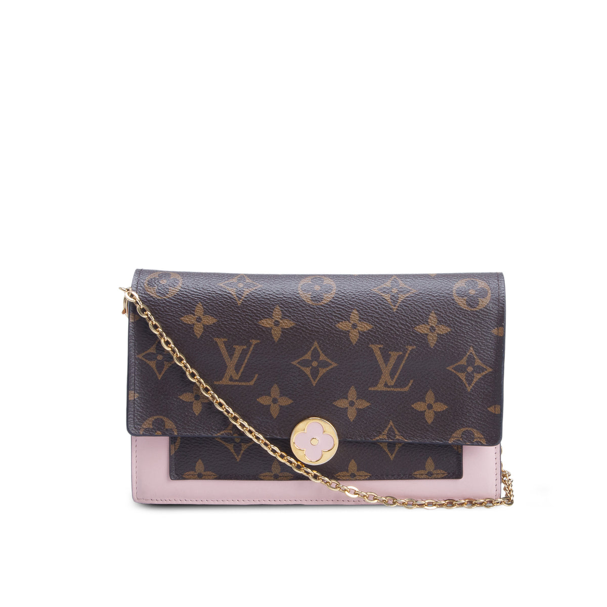 Louis Vuitton Monogram Flore Chain Wallet