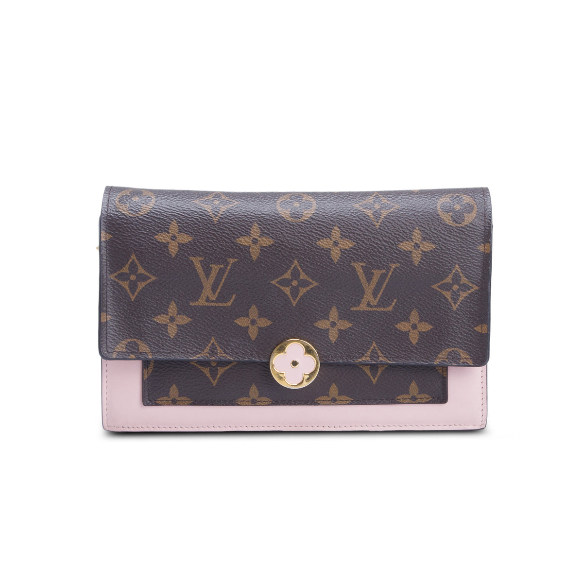 Louis Vuitton Monogram Flore Chain Wallet