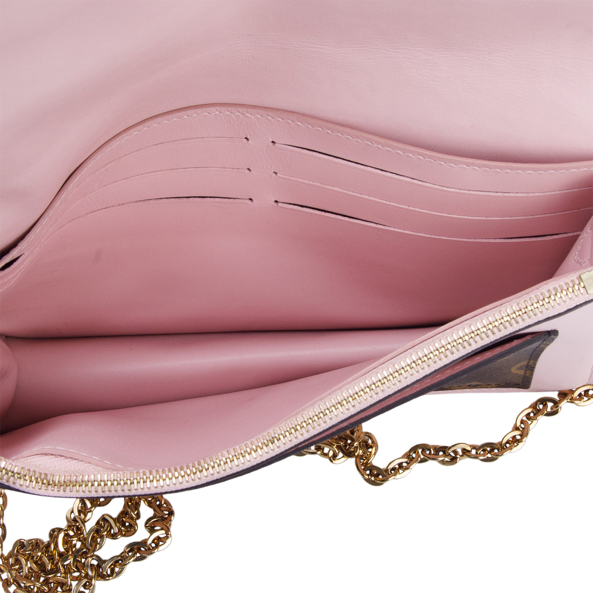 Louis Vuitton Monogram Flore Chain Wallet