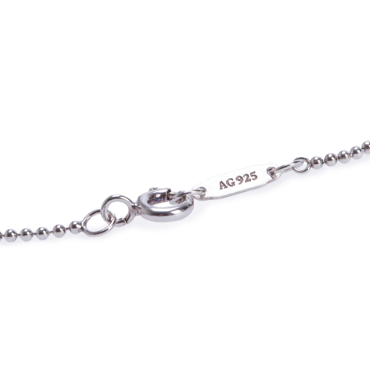 Tiffany & Co. Sterling Silver Diamond Large Daisy Key Pendant Necklace