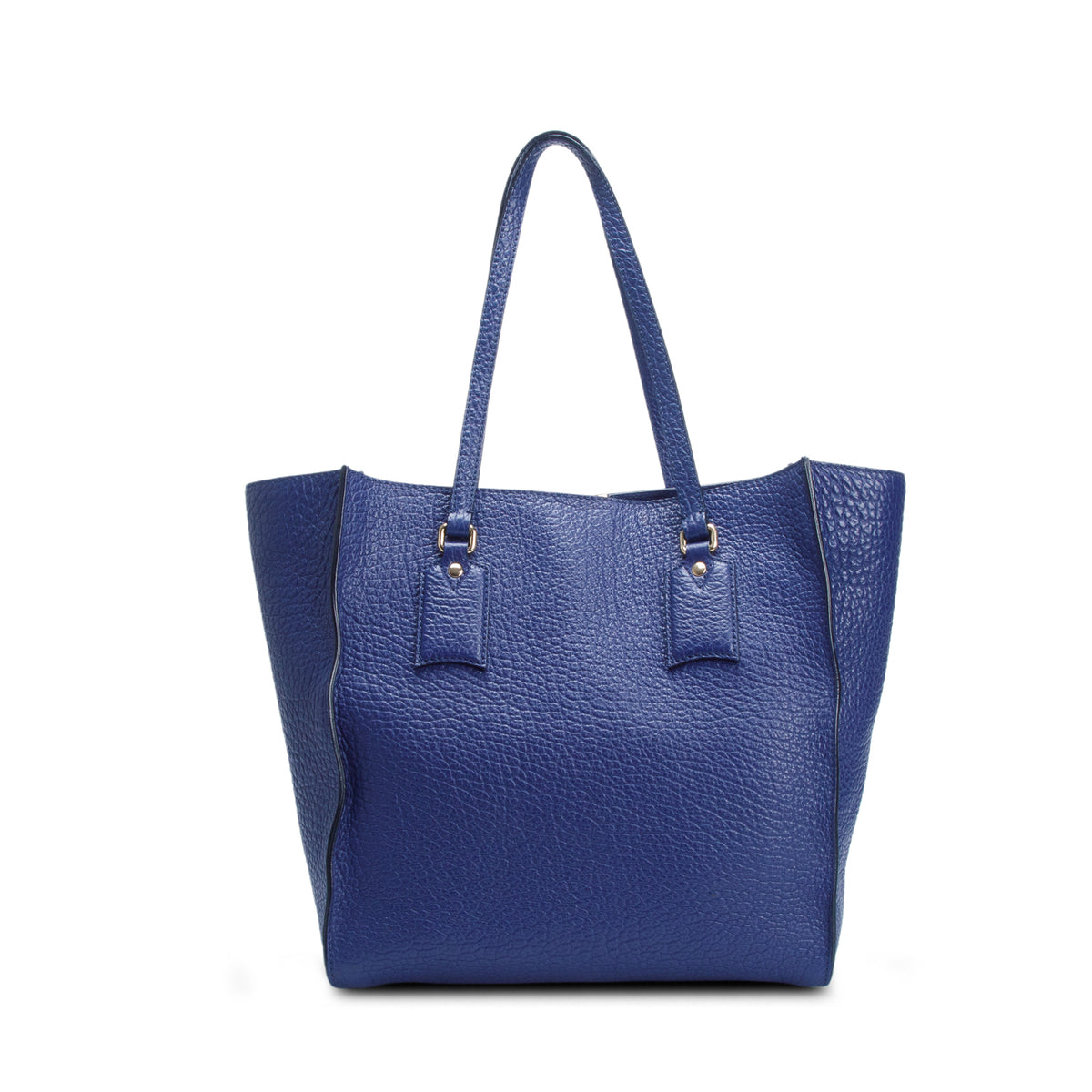 Burberry Blue Heritage Grain Medium Woodbury Tote