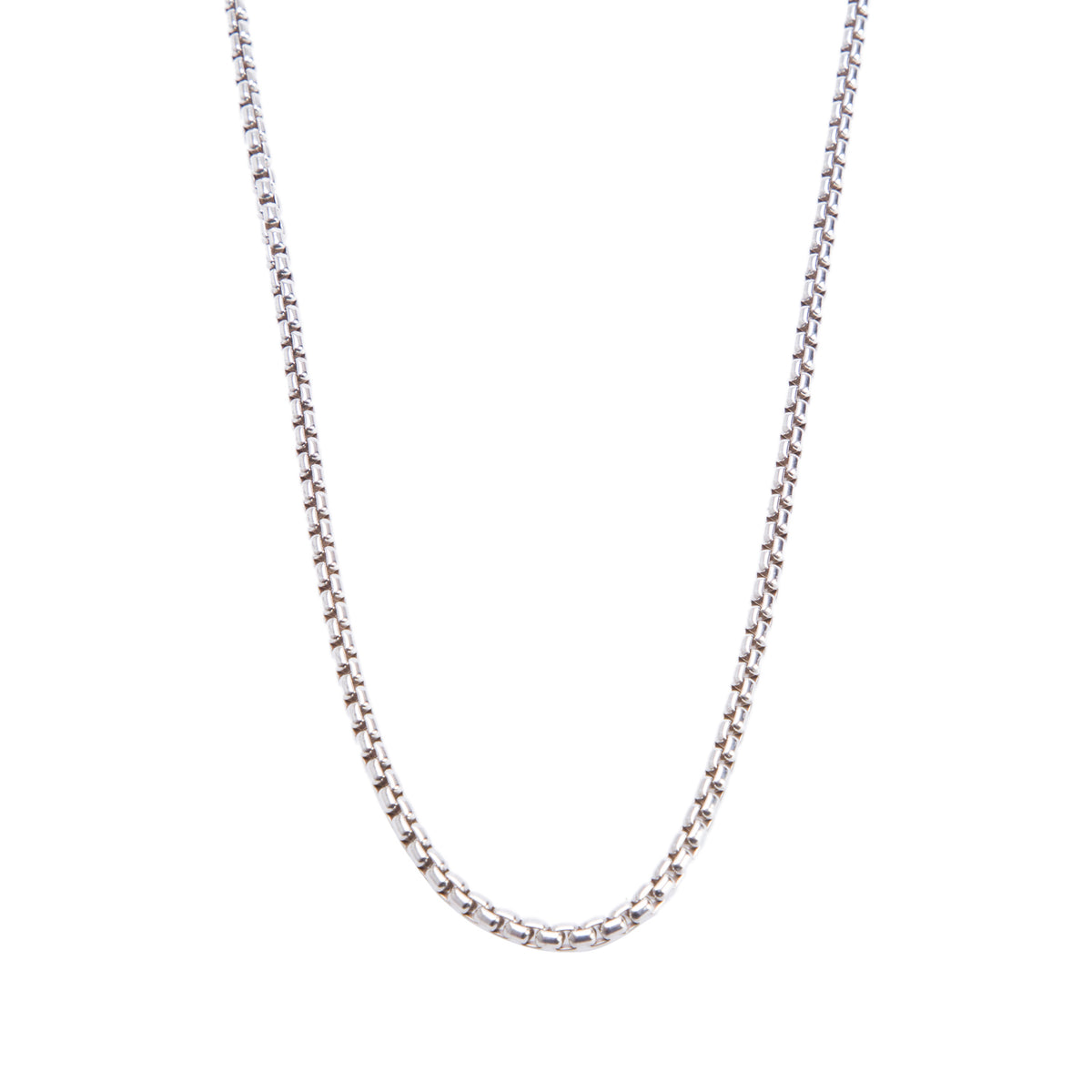 David Yurman Sterling Silver & 14k Yellow Gold 3.6 MM Box Chain Necklace, 18"